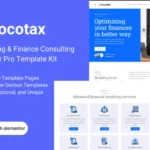 Mua Cocotax - Accounting & Finance Consulting Elementor Pro Template Kit giá rẻ