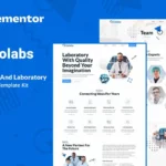 Mua Colabs - Research & Laboratory Elementor Template Kit giá rẻ