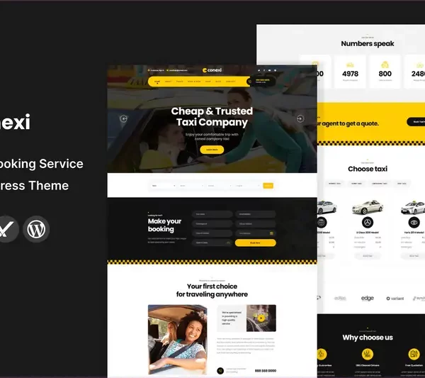 Mua Conexi - Taxi Booking Service WordPress Theme giá rẻ