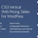 Mua CSS3 Vertical Web Pricing Tables for WordPress giá rẻ