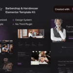 Mua Cuthair - Barbershop & Hairdresser Elementor Pro Template Kit giá rẻ
