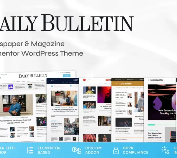 Mua Daily Bulletin - Magazine & Newspaper Theme giá rẻ