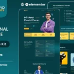 Mua DavidDean – Personal Portfolio & Resume Elementor Template Kit giá rẻ