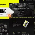 Mua Detune - Recording Studio Elementor Pro Template Kit giá rẻ