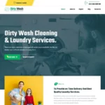 Mua DirtyWash – Laundry Service WordPress Theme giá rẻ