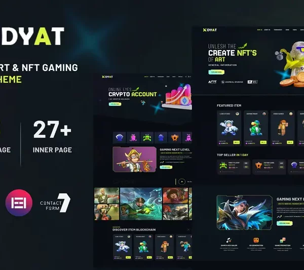 Mua DYAT - eSports and Gaming NFT WordPress Theme giá rẻ