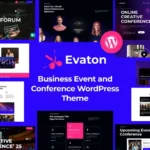 Mua Evaton - Event Conference & Meetup WordPress Theme giá rẻ