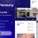 Mua Favoury - Property Agency Elementor Template Kit giá rẻ