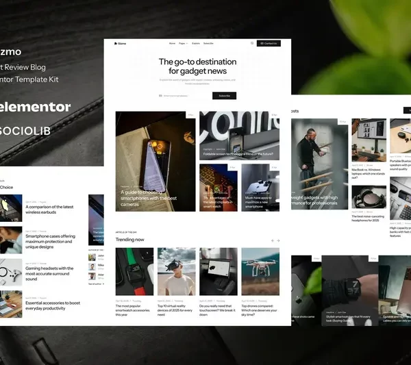 Mua Gizmo - Gadget Review Blog & Magazine Elementor Template Kit giá rẻ