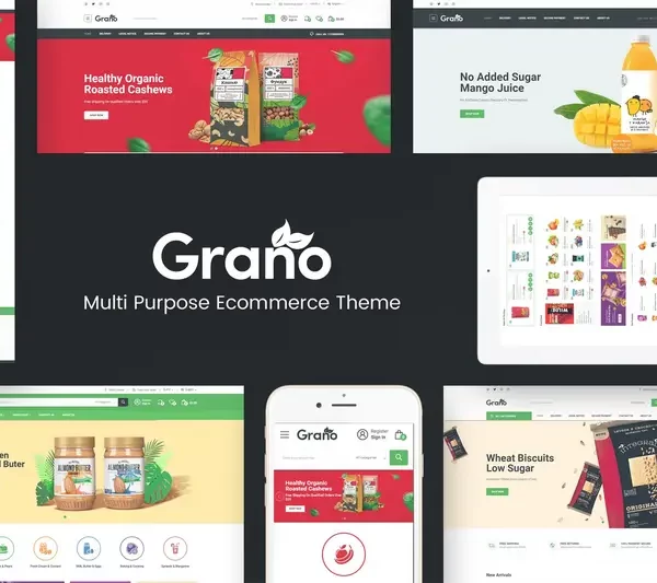 Mua Grano - Organic & Food WordPress Theme giá rẻ
