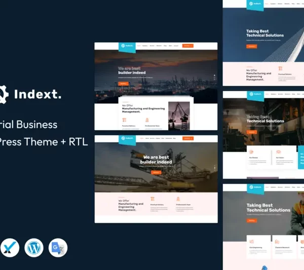 Mua Indext - Industrial Business WordPress Theme giá rẻ