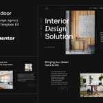Mua Indoor - Dark Interior Design & Architecture Agency Elementor Template Kit giá rẻ