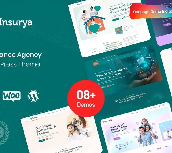 Mua Insurya - Insurance WordPress Theme giá rẻ