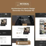 Mua Intereal - Architecture & Interior Design Elementor Pro Template Kit giá rẻ