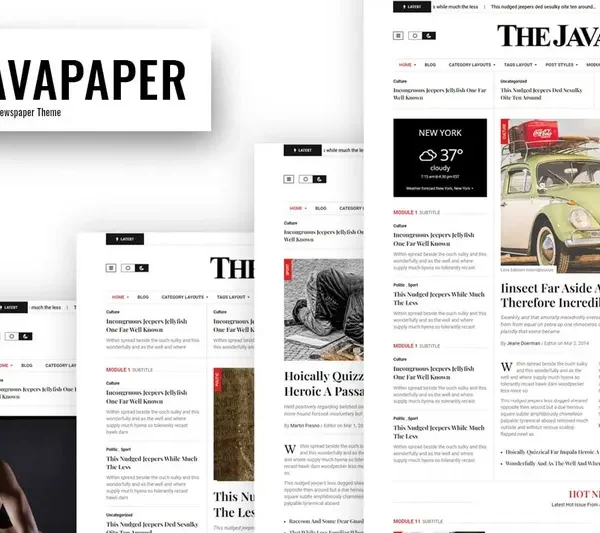 Mua Javapaper – Classic Newspaper WordPress Theme giá rẻ