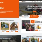 Mua Kamalu - Rental Hiking & Camping Equipment Elementor Pro Template Kit giá rẻ