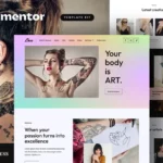 Mua Lass - Tattoo Artist & Piercing Studio Elementor Template Kit giá rẻ