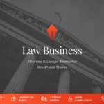 Mua LawBusiness - Attorney & Lawyer WordPress Theme giá rẻ