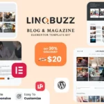 Mua Linqbuzz - Blog & Magazine Elementor Pro Template Kit giá rẻ