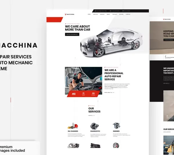 Mua Macchina - Auto Car Repair WordPress Theme giá rẻ