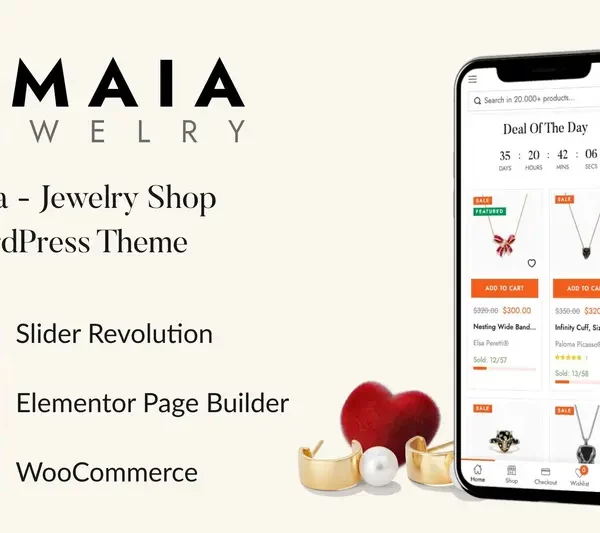 Mua Maia - Jewelry Shop WordPress Theme giá rẻ