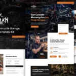 Mua Motoran - Custom Motorcycle Garage Service Elementor Template Kit giá rẻ