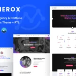 Mua Nerox - Agency & Portfolio WordPress Theme + RTL giá rẻ