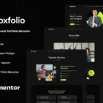 Mua Noxfolio - Personal Portfolio Resume Elementor Template Kit giá rẻ