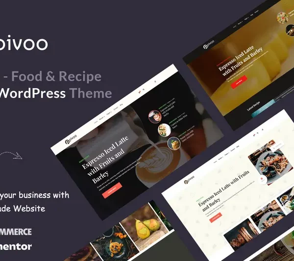 Mua Pivoo - Food & Recipe Blog WordPress Theme giá rẻ