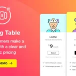 Mua Pricing Table — WordPress Pricing Table Plugin giá rẻ