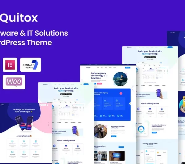 Mua Quitox – Software & IT Solutions WordPress Theme giá rẻ