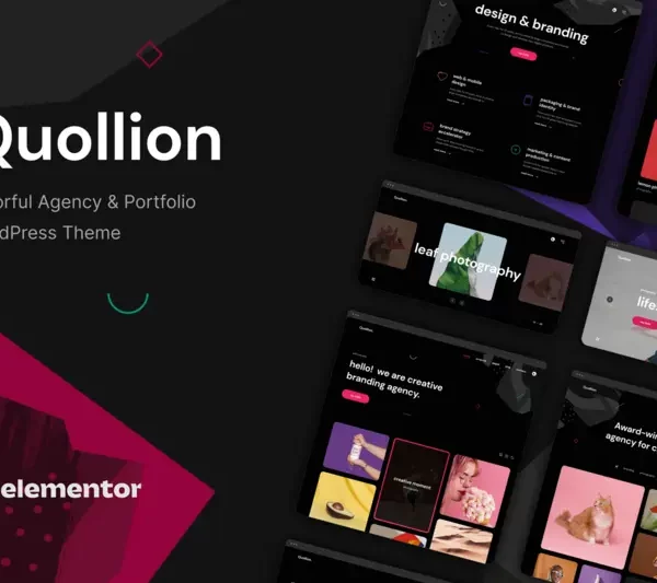 Mua Quollion - Colorful Agency & Portfolio Theme giá rẻ