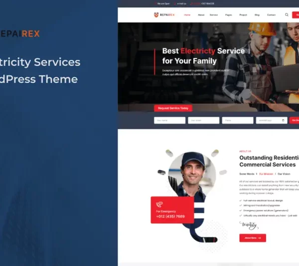Mua Repairex - Electricity Services WordPress Theme giá rẻ