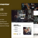 Mua Rhazor - Barbershop & Hair Salon Elementor Template Kit giá rẻ