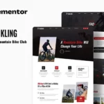 Mua Saikling - Cycling Mountain Bike Club Elementor Template Kit giá rẻ
