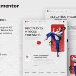 Mua Sensei – Martial Arts Club & Trainer Elementor Template Kit giá rẻ