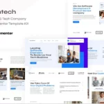Mua Seventech - IT Solutions & Tech Company Digital Elementor Template Kit giá rẻ