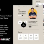 Mua Subhan - Personal Portfolio/CV WordPress Theme giá rẻ