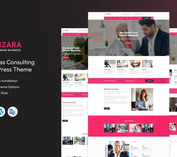 Mua Tizara - Business Consulting WordPress Theme giá rẻ