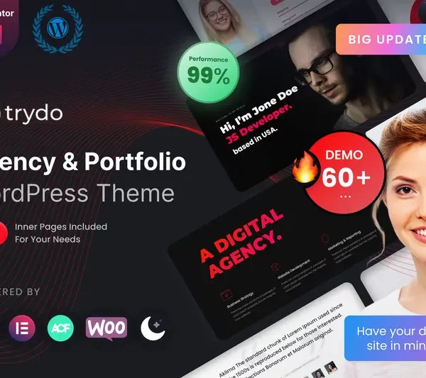 Mua Trydo - Agency & Portfolio WordPress Theme giá rẻ