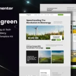 Mua Tugreen - Green Energy & Technology Company Elementor Template Kit giá rẻ