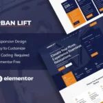 Mua UrbanLift - Moving Company Service Elementor Template Kit giá rẻ
