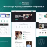Mua Ventam - Web Design Agency Elementor Template Kit giá rẻ