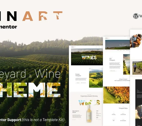 Mua Vinart - Wine WordPress Theme giá rẻ