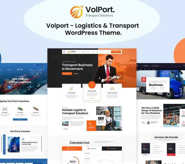 Mua Volport - Logistics & Transport WordPress Theme giá rẻ