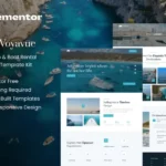Mua Voyavue - Yacht Club & Boat Rental Elementor Template Kit giá rẻ