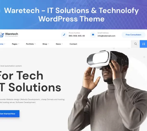 Mua Waretech - IT Solutions WordPress Theme giá rẻ