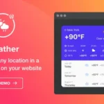 Mua Weather Forecast - WordPress Weather Plugin giá rẻ