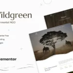 Mua Wildgreen - Environmental NGO Elementor Template Kit giá rẻ