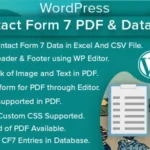 Mua WordPress Contact Form 7 PDF, Google Sheet & Database giá rẻ